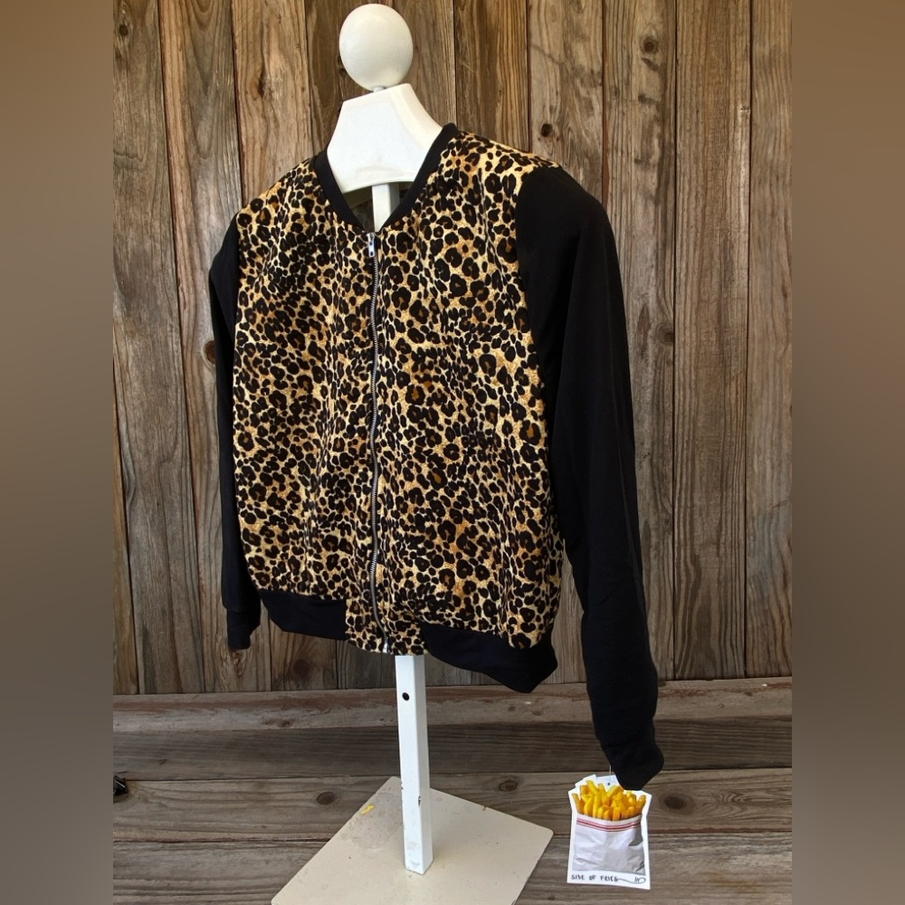 Leopard Print Side of Fries Women's Jacket